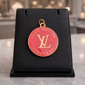 Fashion Pink and Gold Logo Charm or zipper pull